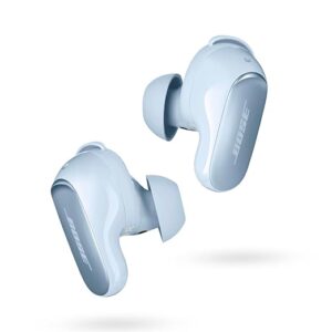 Bose New QuietComfort Ultra Wireless Noise Cancelling Earbuds, Bluetooth Noise Cancelling Earbuds with Spatial Audio and World-Class Noise Cancellation, Moonstone Blue - Limited Edition