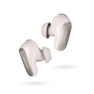 Bose New QuietComfort Ultra Wireless Noise Cancelling Earbuds, Bluetooth Noise Cancelling Earbuds with Spatial Audio and World-Class Noise Cancellation, White Smoke