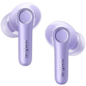 EarFun Air Pro 4 Hybrid Adaptive Noise Canceling Wireless Earbuds Bluetooth, 2024 VGP Goal Award, Qualcomm Snapdragon Sound, aptX™ Lossless, 6 Mics AI CVC Call, LDAC Hi-Res Audio, BT5.4, Violet