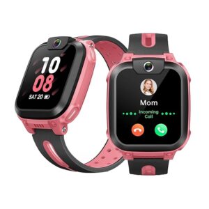 imoo Kids Phone Watch Z1 – Smart Watch with GPS Tracker, 4G Video & Voice Calls, Advanced Parental Controls, Durable Quality with IPX8 Water Resistance, SOS, for Kids (Grapefruit Red)