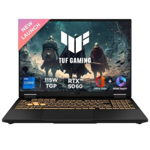 ASUS TUF F16 Gaming Laptop | 14th Gen Intel Core i7-14650HX, RTX 5060 8GB, 16GB RAM, 1TB SSD, 16″ FHD+
